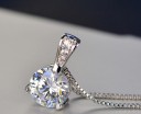 Damhalsband med runt hänge D537 2