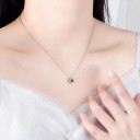 Damhalsband med runt hänge D540 6