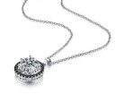 Damhalsband med runt hänge D720 2