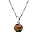 Damhalsband med runt hänge D743 3
