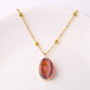 Damhalsband med skal 10