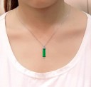 Damhalsband med smaragd G551 4