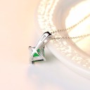 Damhalsband med smaragd 4