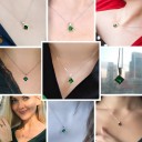 Damhalsband med smaragd 5