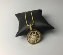 Damhalsband med sol i cirkel G563 1