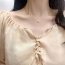 Damhalsband med zirkon D457 3