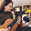 Dämpare för gitarr, ukulele och elbas 185 x 70 cm Svart bomullstejp med kardborreband Dämpande rem för 7 till 10 strängar Antivibrationskomplement 2