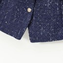 Dams elegant enfärgad väst med bälte och fickor på bröstet U-ringning Knäppning med knappar Stilig polyester väst Olika färger 9