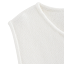 Dams elegant enfärgad väst med bröstfickor Rund halsringning Knäppning med knappar Lätt polyester material Flera färger 12
