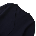 Dams elegant sako med knytband Enfärgad sako med V-ringning i polyester Stilig jacka i olika färger för arbete och sociala evenemang 7