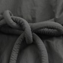 Dams vinterjacka med V-ringning Elegant jacka i polyester Sido knytning Bekväm passform Stilig vinterjacka 10