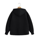 Dams zip hoodie med huva och fickor Enfärgad hoodie i mjuk polyester Bekväm fritidsöverdel i olika färger 12