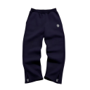 Damsbyxor Enfärgade Med Gummiband Och Logotyp På Sidan Material polyester spandex Bekväma sportbyxor 8