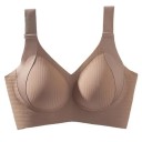 Damsk bra med formade kupor utan bygel nylon bekväm för vardagligt bruk slät konstruktion diskret design 1