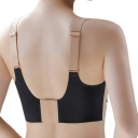 Damsk bralette utan sömmar med breda axelband och formade kupor i nylon utan byglar för daglig användning 4