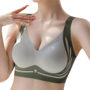 Damsk bralette utan sömmar med breda axelband och formade kupor i nylon utan byglar för daglig användning 7