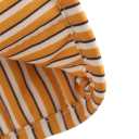 Damsk gulorange väst med mönster och V-ringning Lätt väst med snörning i midjan Stilig polyester väst för sommar- och höstoutfit 5