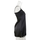 Damsk nattlinne med spets och slits Elegant enfärgad nattlinne med V-ringning Lätt polyester Fin nattmode Olika färger 11
