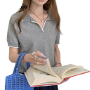 Damsk polo t-shirt Kort ärm V-ringning Krage Knappar Enfärgad Bomull Bekväm Elegant Casual Topp Sommar Vår 2