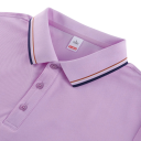 Damsk polo T-shirt Kort ärm V-ringning Krage Knappar Enfärgad Polyester Bekväm Elegant Casual Topp Sommar Vår 5