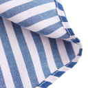 Damsk randig lös skjorta med lång ärm och krage Elegant blus med knappar i lätt polyester Stilig topp i olika färger 18