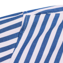 Damsk randig lös skjorta med lång ärm och krage Elegant blus med knappar i lätt polyester Stilig topp i olika färger 23