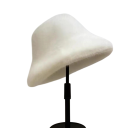 Damsk varm plyschmössa 56–58 cm Polyester vintermössa Mjuk värmande fluffig huvudbonad för höst och vinter 2