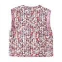 Damsk väst med mönster i lätt polyester Stilren lång väst utan knäppning i olika färger Elegant modeaccessoar för vardagsbruk 2