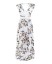 Damska asymetryczna sukienka w kwiaty J1075 9