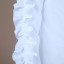 Dámska biela košeľa s volánikmi A2848 3