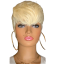 Damska blond peruka z prawdziwymi włosami N895 1