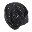 Dámská čepice beanie se zlatými kapkami Moderní volný model z jemně žebrované látky s převahou bavlny Obvod hlavy 54 až 59 cm 4