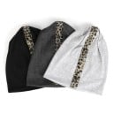 Dámská čepice ve stylu beanie s pruhem z korálků v leopardím vzoru Volný splývavý střih Bavlna s polyesterem Obvod hlavy 54 až 59 cm 5