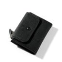 Dámska cestovná mini peňaženka so zrnitým povrchom Klopa s patentkou Zips s poutkom PU kože a polyester Rozmer 11,5 x 9,3 x 2,7 cm 1