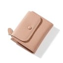 Dámska cestovná mini peňaženka so zrnitým povrchom Klopa s patentkou Zips s poutkom PU kože a polyester Rozmer 11,5 x 9,3 x 2,7 cm 4
