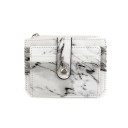 Dámská cestovní mini peněženka z PU kůže Přihrádky na karty Kapsa na zip Pásek s patentkou Kompaktní rozměry 12 x 9 x 1,5 cm 2