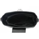 Dámská crossbody kabelka 21 x 18 x 10 cm z umělé kůže Prošívaný vzor do V Klopa s otočným zámkem Nastavitelný popruh přes rameno 4