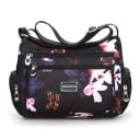 Dámska crossbody kabelka cez rameno s potlačou Niekoľko vreciek na zips vpredu aj po stranách Látka oxford a polyester 26 x 20 x 10 cm 11