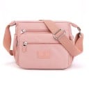 Dámska crossbody kabelka cez rameno s vreckami na zips Široký nastaviteľný popruh Nylon a polyester 24 x 20 x 14 cm Na každý deň 3