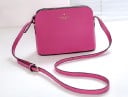Dámska crossbody kabelka cez rameno Zaoblený tvar so zipsom Nastaviteľný popruh s prackou PU koža a polyester Rozmery 23 x 17 x 10 cm 6