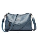 Dámska crossbody kabelka na zips s diagonálnymi panelmi na prednej strane Odepínací popruh cez rameno aj cez telo 28 x 11 x 18 cm 3