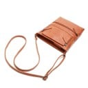Dámská crossbody kabelka přes rameno Plochý tvar Více kapes na zip Dlouhý nastavitelný popruh PU kůže ve vintage stylu 23 x 26 cm 6