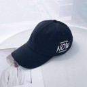 Damska czapka z daszkiem z haftowanym napisem Bavlniana czapka baseballowa z zakrzywionym daszkiem i wentylacyjnymi oczkami Obwód głowy 3