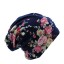 Damska czapka z kwiatami A528 1