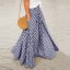 Dámska dlhá sukňa s kockovaným vzorom 2