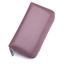 Dámská dlouhá peněženka z pravé kůže Zip po obvodu s kovovým táhlem Hladký lesklý povrch Zaoblené rohy Rozměr 20 x 10,5 x 3 cm 4
