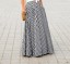 Dámská dlouhá sukně s kostkovaným vzorem 4