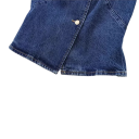 Dámská džínová vesta bez rukávů s knoflíky bavlna polyester modrá pro každodenní nošení a vrstvení do města 3