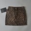 Dámska džínsová mini sukňa s leopardím vzorom 1