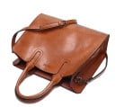 Dámska elegantná kabelka do ruky aj cez rameno Veľký objem Hlavný oddiel na zips Odnímateľný popruh PU koženka 32 x 12 x 26 cm 9